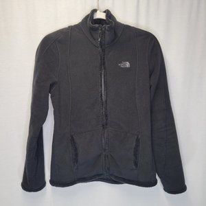 The North Face Women's Medium Full Zip Jacket Fleece Black AS IS